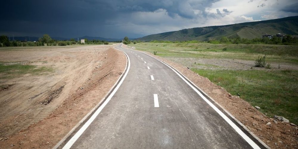 90% completion of bike path between Marshal Bridge and Uliastai Bridge